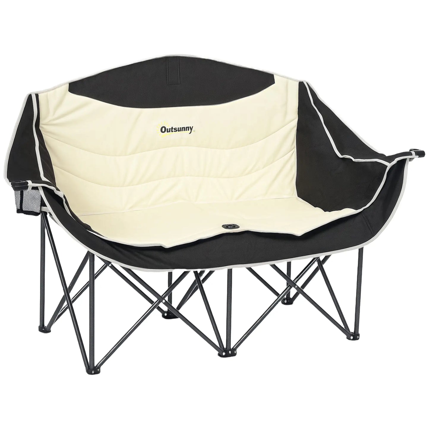 Portable Camp Chair, Double with Cup Holders, Carry Bag, 551 lbs, Khaki Picnic Tables & Camping Chairs at Gallery Canada