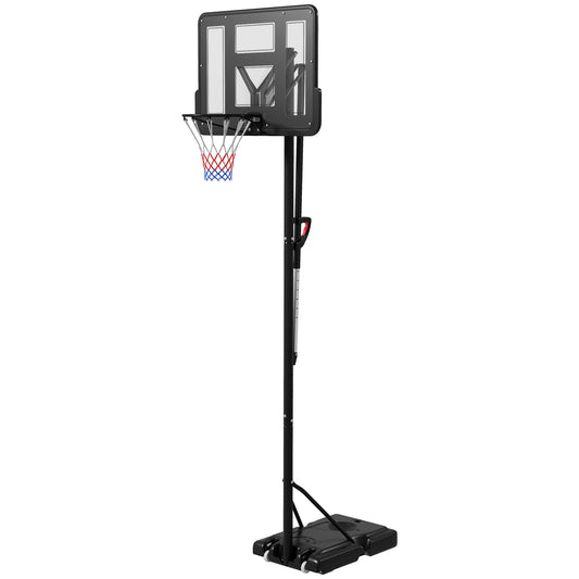7.7-10ft Basketball Hoop, Freestanding Basketball System with 43'' Shatterproof Backboard and Wheels at Gallery Canada
