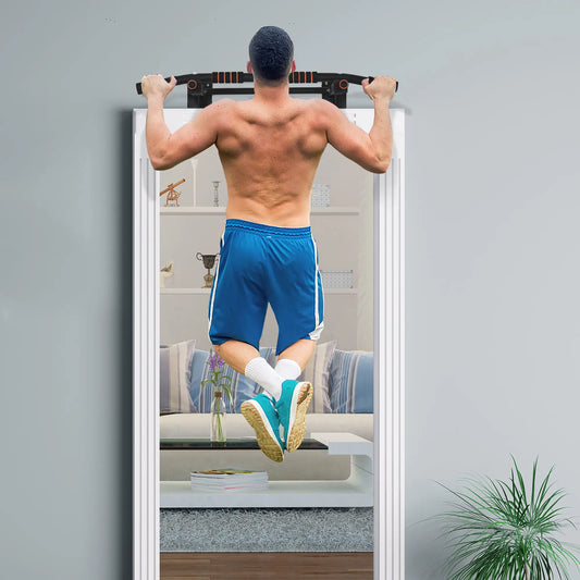Wall Mount Pull Up Bar, Upper Body Strength Training, Non-Slip Foam, Black Pull Up Bars Black at Gallery Canada