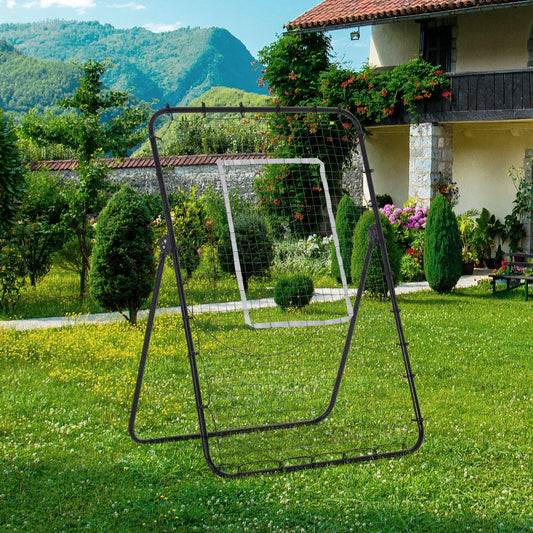 Volleyball Rebounder Net, Adjustable Soccer Rebounder, Lacrosse Baseball Training Aid Football Black at Gallery Canada