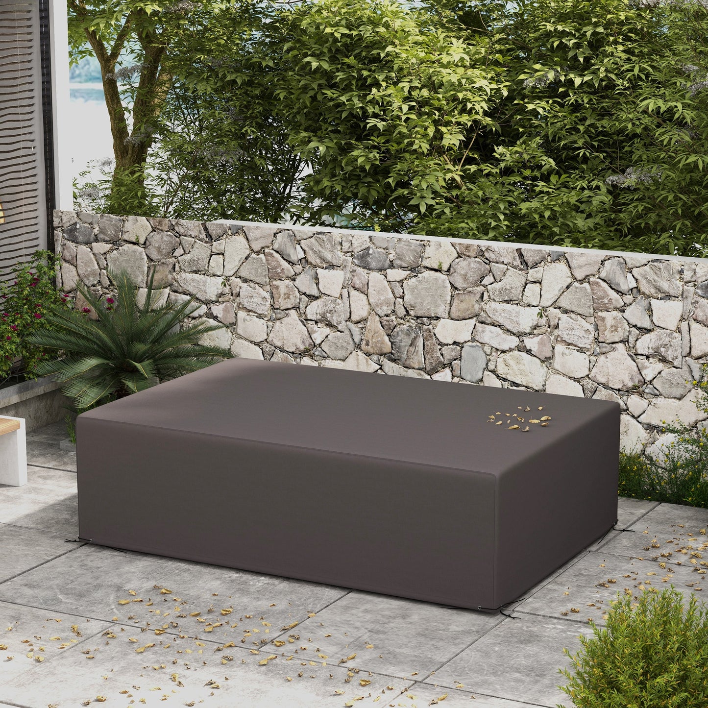 Patio Furniture Cover for Outdoor Sectional Sofa Set Waterproof Windproof Oxford Fabric, 97" x 65" x 26", Dark Grey at Gallery Canada
