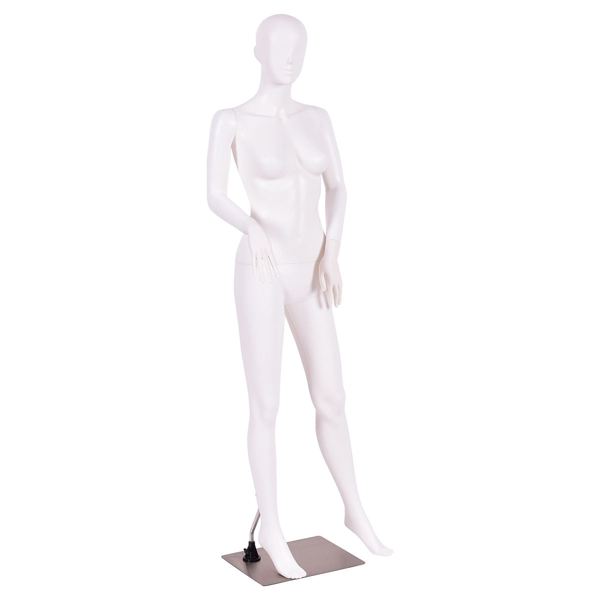 5.8 Feet Plastic Female Mannequin Adjustable Detachable Manikin with Metal Stand Decorative Accessories at Gallery Canada