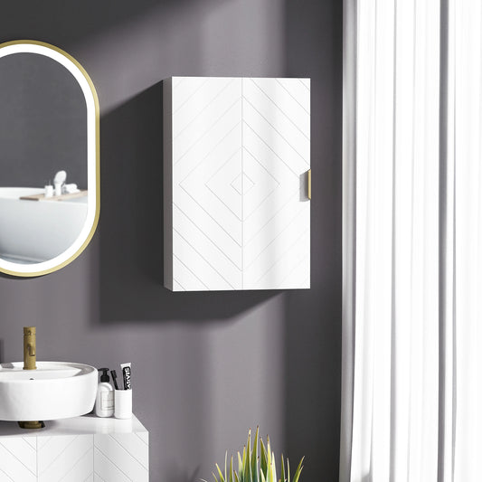 Modern Bathroom Medicine Cabinet, Adjustable Shelves, Single Door