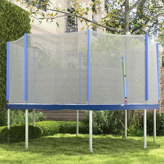 Trampoline Net Enclosure, Replacement with Zippered Entrance for 12ft Round Trampolines Blue and Black at Gallery Canada