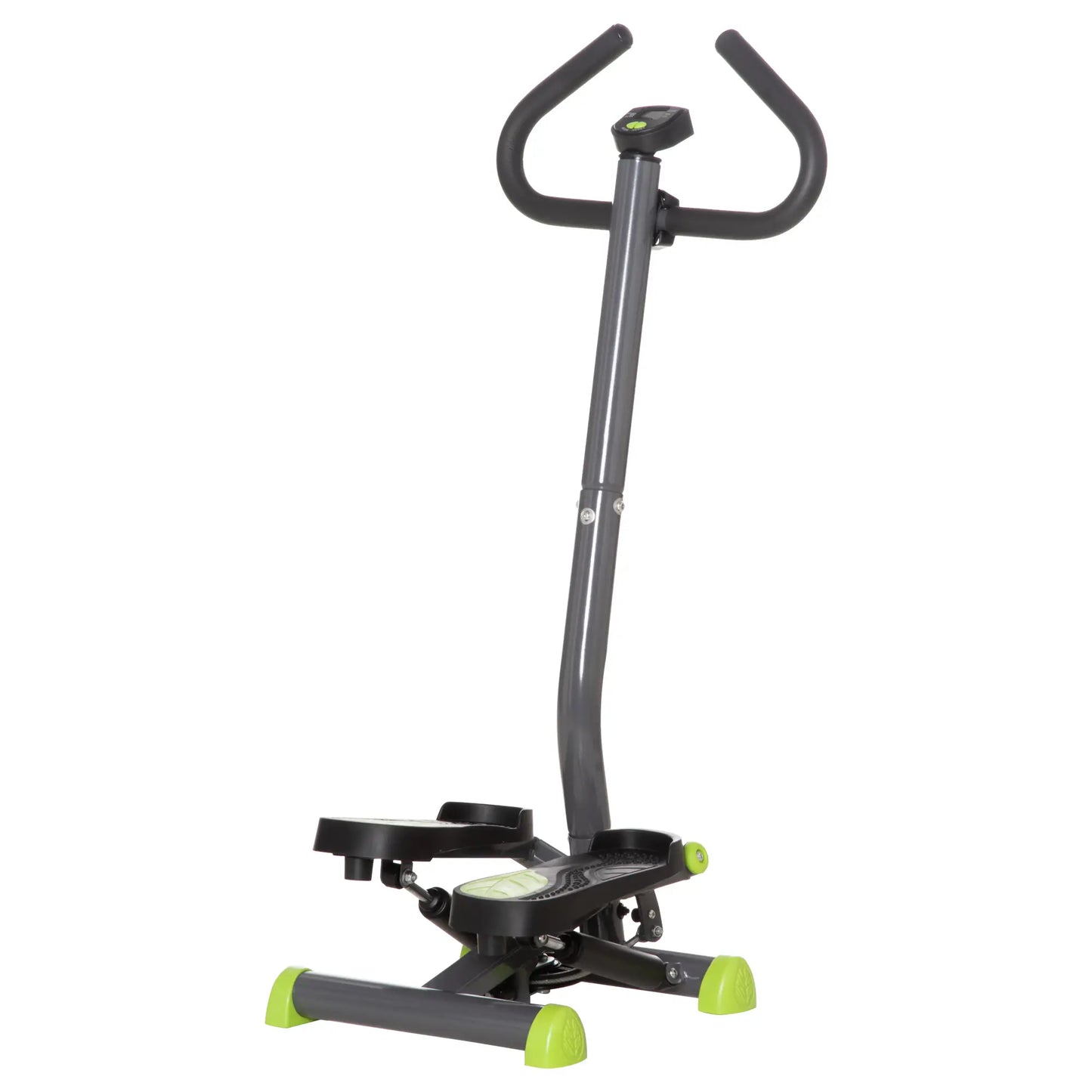 Twist Stepper, Adjustable Resistance, LCD Screen, Grey & Green Aerobic Equipment at Gallery Canada