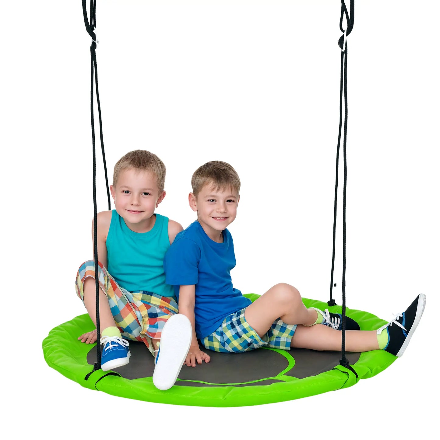 43.25" Saucer Swing, Adjustable Rope Seat, Indoor Outdoor, Green Gym Sets & Swings at Gallery Canada