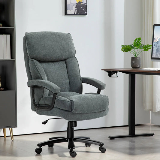 Big Tall Executive Office Chair, 450 Lbs Heavy Duty, Grey Executive & Manager Chairs Grey at Gallery Canada