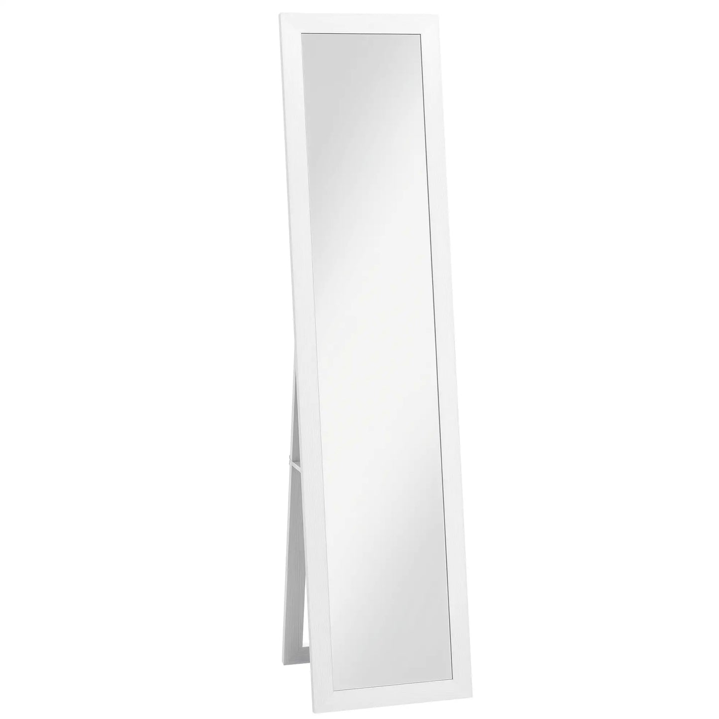 15" x 62" Full Length Mirror, Free Standing, White Full Length Mirrors at Gallery Canada