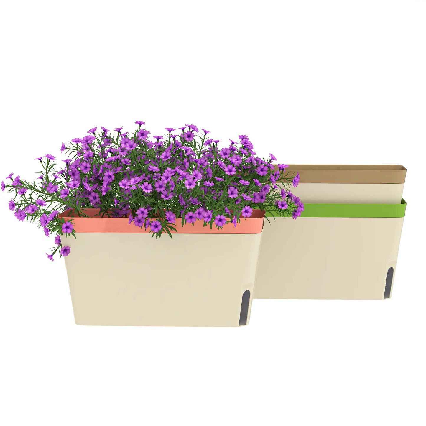Self Watering Flower Pots, 10.5 Inch Planter Box With Water Level Indicator Garden Accessories at Gallery Canada