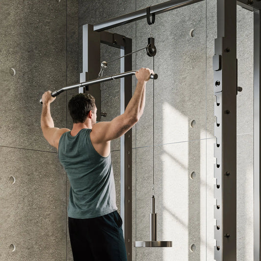 Weight Cable Pulley System, Universal Loading Pin, LAT Pull Down, Biceps Curl Strength Training Equipment Red at Gallery Canada