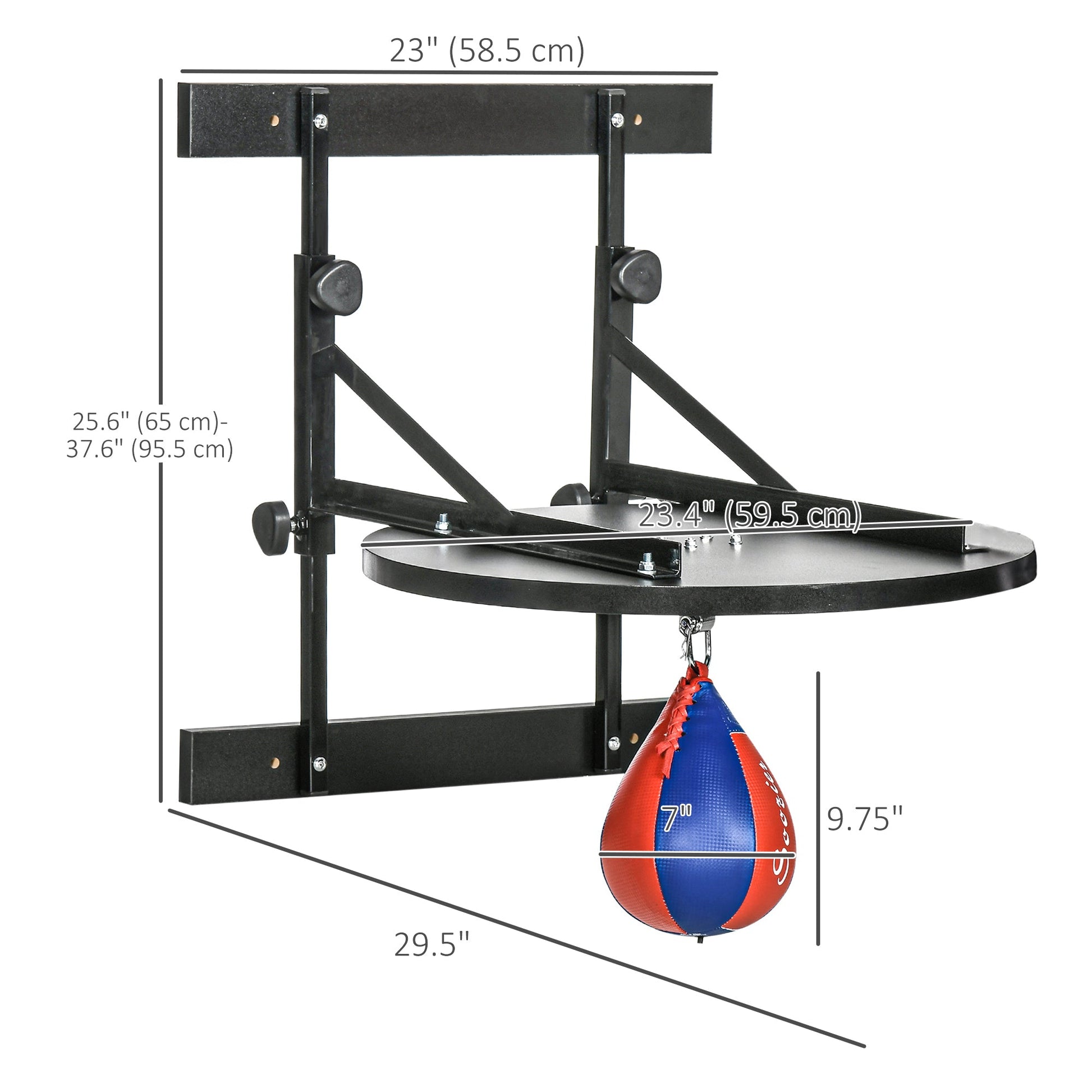 Adjustable Speed Bag Platform, Wall Mounted Speed Bag Boxing, 360° Swivel Training Equipment for Home, Gym at Gallery Canada