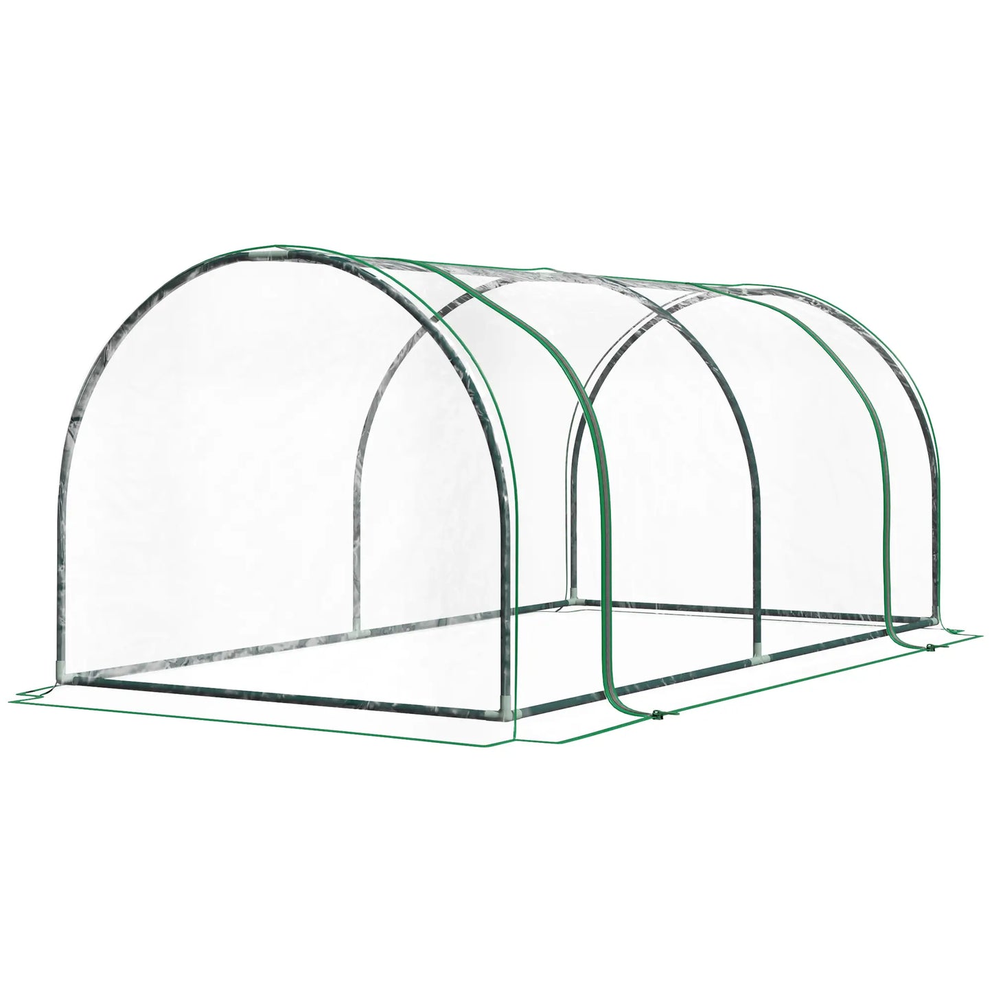 6' x 3' x 2.6' Mini Greenhouse, Portable, Zippered Doors, Clear Mini Greenhouses at Gallery Canada