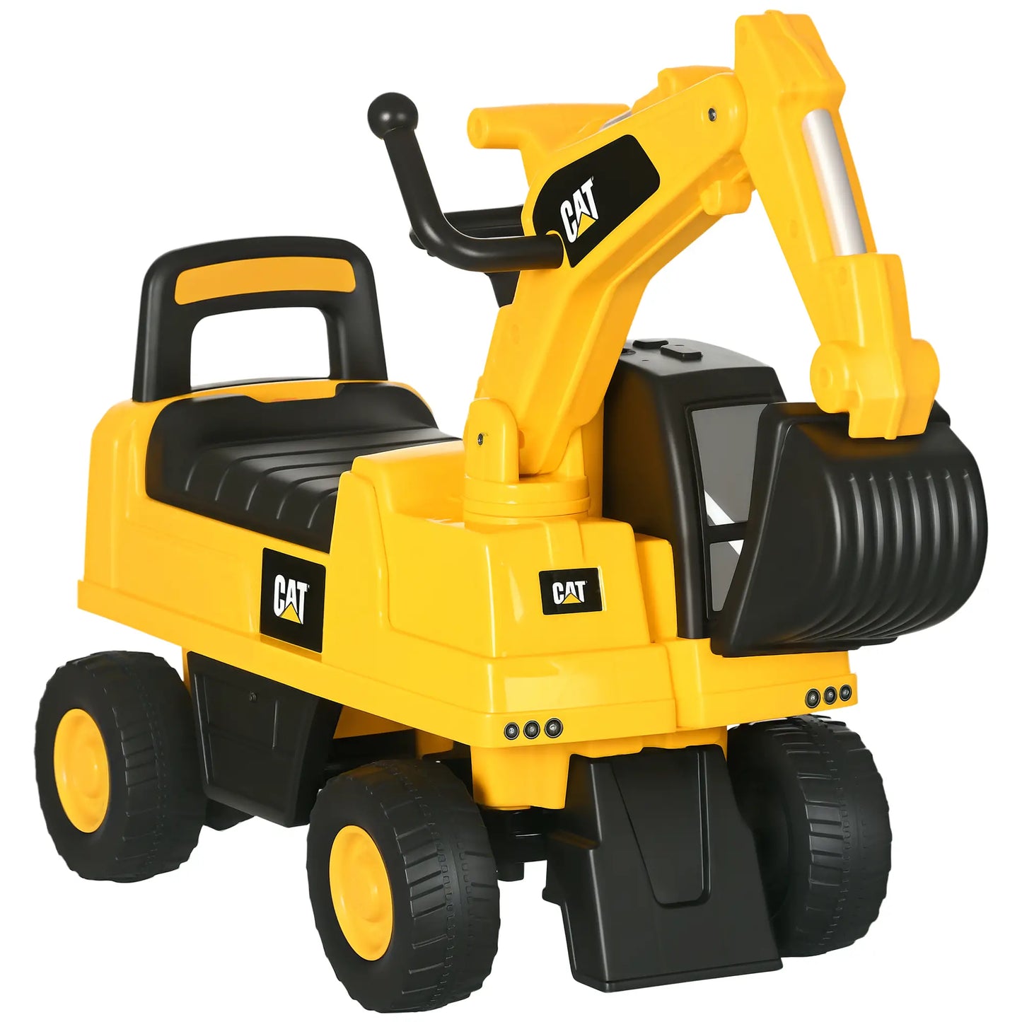 Kids Excavator Ride On Toy, Manual Shovel, Horn, Storage, 18-36 Months, Yellow Toy Excavators at Gallery Canada