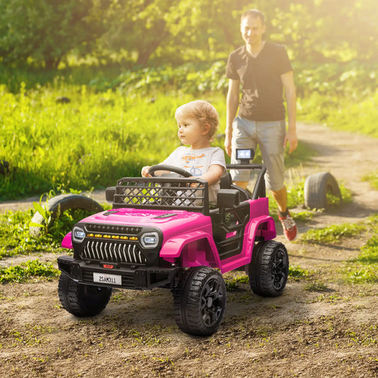 12V Ride On Truck, Electric Car For Kids, Pink Electric Toy Cars Pink at Gallery Canada