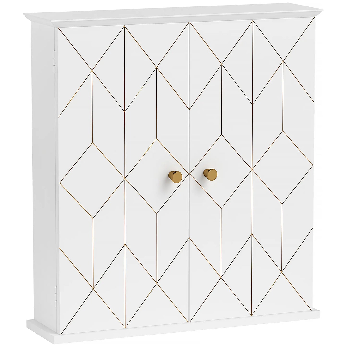 Bathroom Wall Cabinet, Medicine Storage, 2 Doors, Adjustable Shelf, White Bathroom Cabinets at Gallery Canada