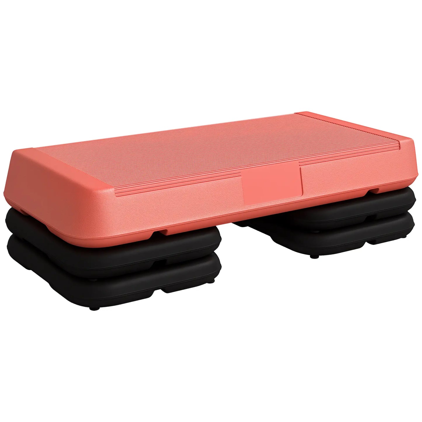Adjustable Aerobic Stepper, 3-Level 4", 6", 8", 330lbs Capacity, Red Aerobic Equipment at Gallery Canada