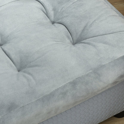 Pet Sofa Dog Couch Chaise Lounge Pet Bed with Storage Function Small Sized Dog Various Cat Sponge Cushioned Bed Lounge, Light Grey at Gallery Canada