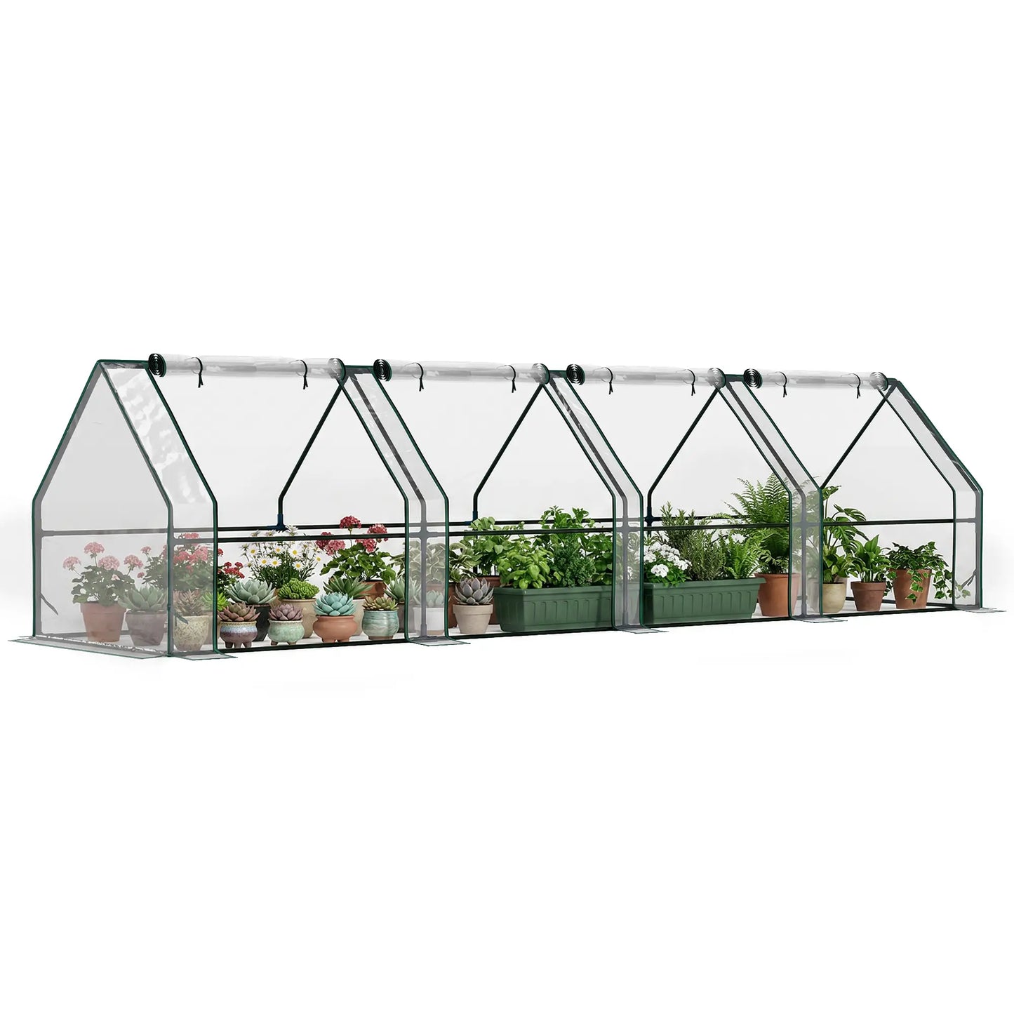 Portable Mini Greenhouse, Growing Tent, w/ Zippered Doors, Clear Greenhouses at Gallery Canada