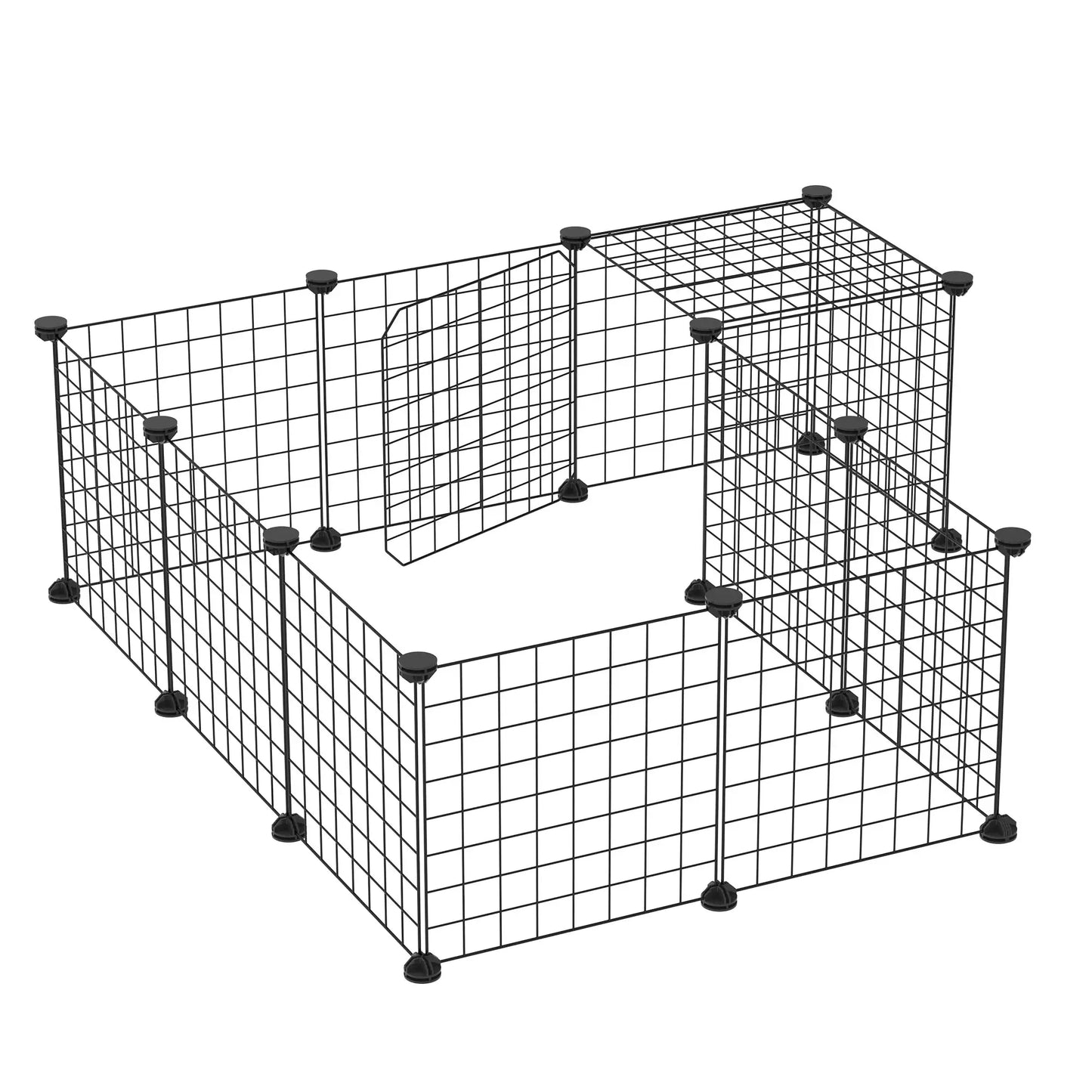 Small Animal Cage, Rabbit Guinea Pig Playpen, 31 Panels, 41.3" x 41.3" x 27.6" Houses & Habitats at Gallery Canada