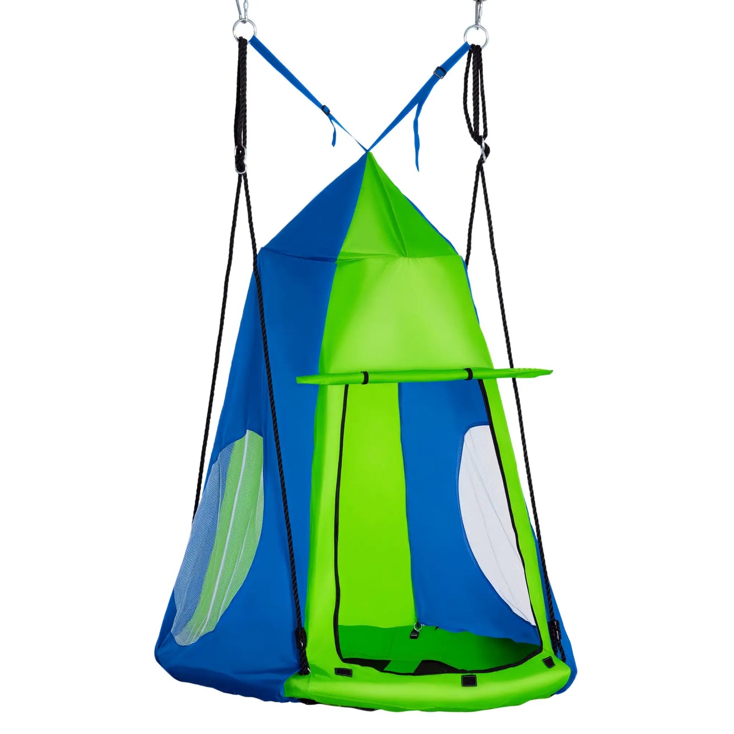 Kids Hanging Tree Swing Tent, Waterproof, With Windows, Rolling Door, Green Gym Sets & Swings at Gallery Canada
