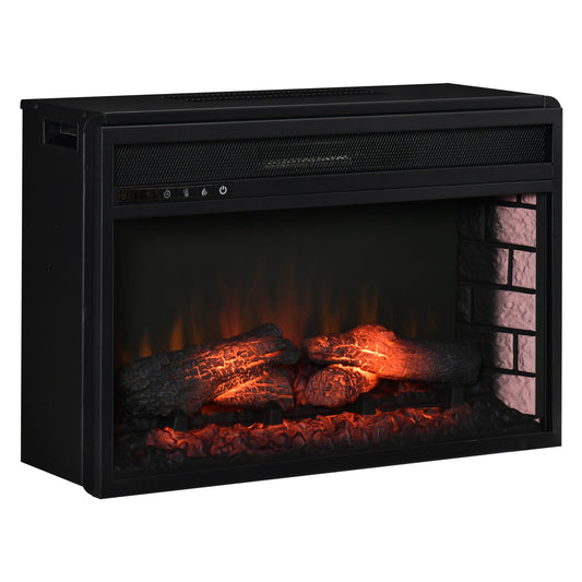 27" Electric Fireplace Insert with Heater 1400W, Black - Gallery Canada