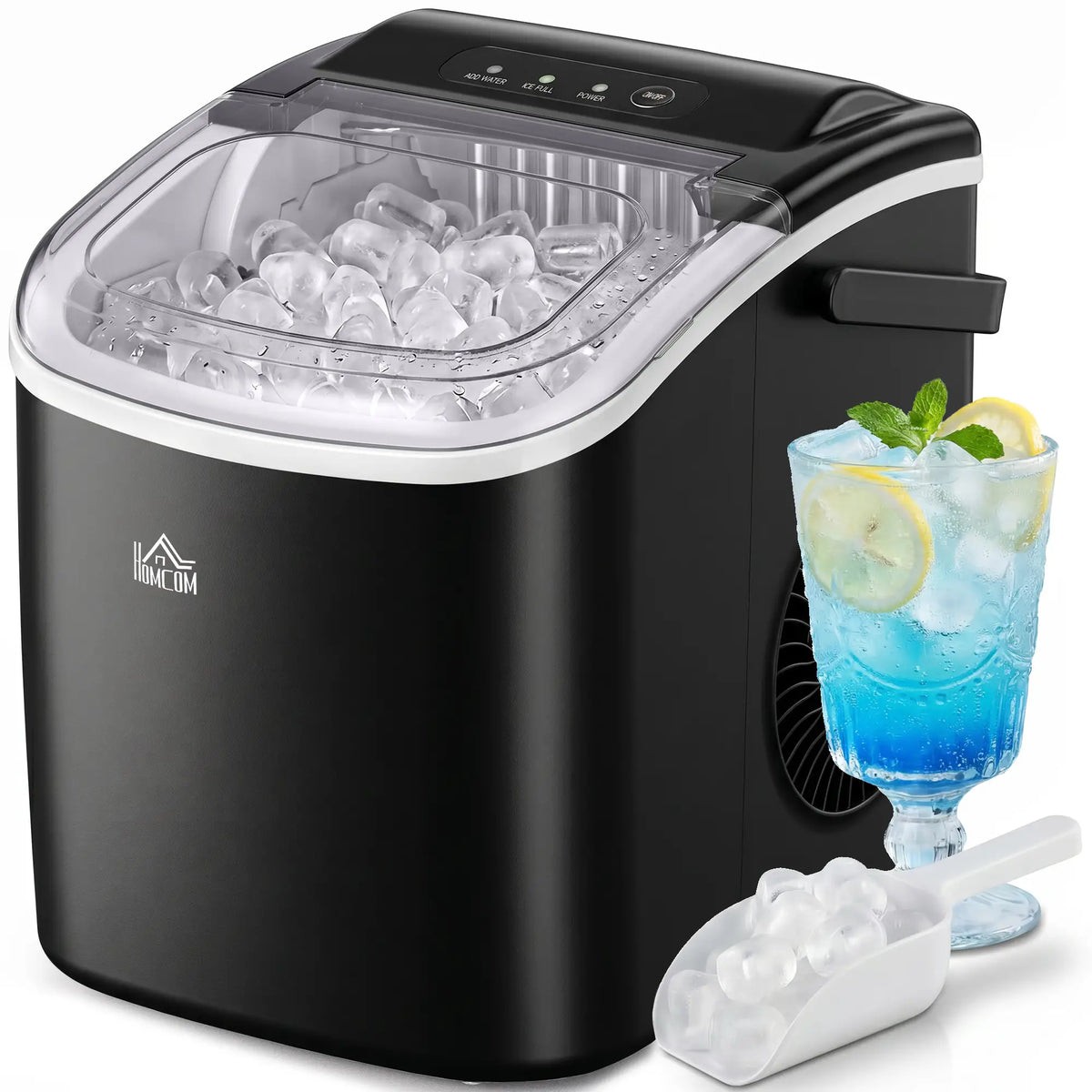 Portable Ice Maker, Self Cleaning, 26lbs/24Hrs, Black Small Kitchen Appliances at Gallery Canada