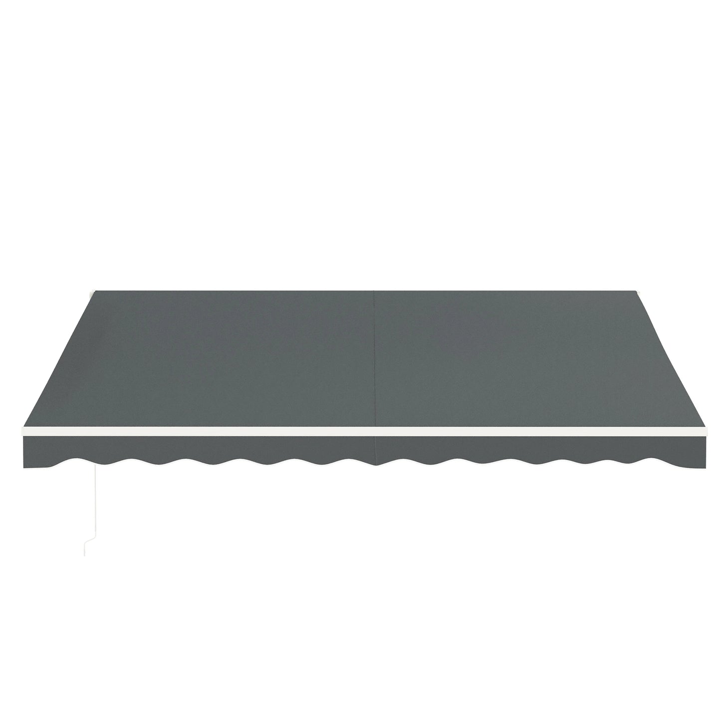 13' x 10' Retractable Electric Awning, Remote, Manual Crank, Grey Deck Awnings at Gallery Canada