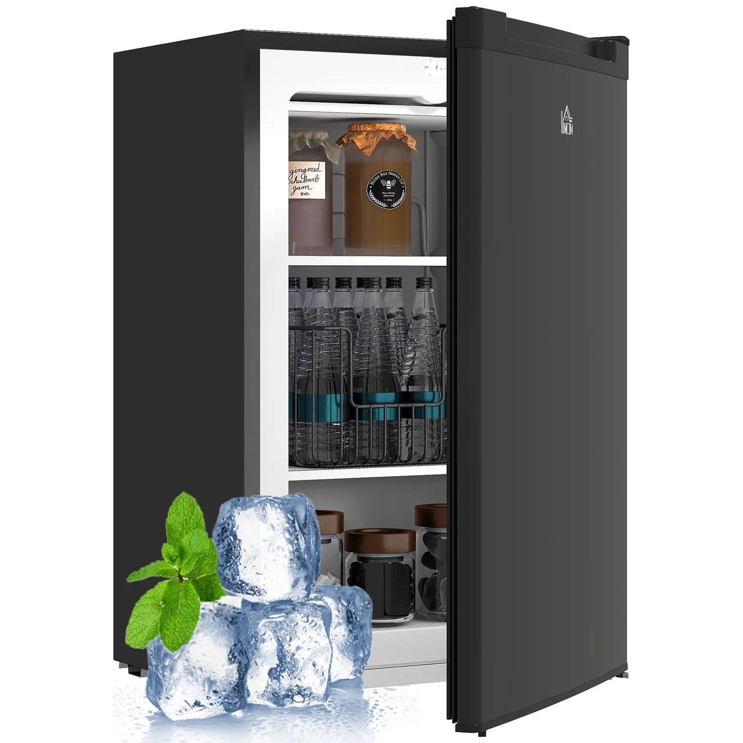 3 Cu.Ft Upright Freezer, Reversible Door, Adjustable Thermostat, Black Small Kitchen Appliances at Gallery Canada