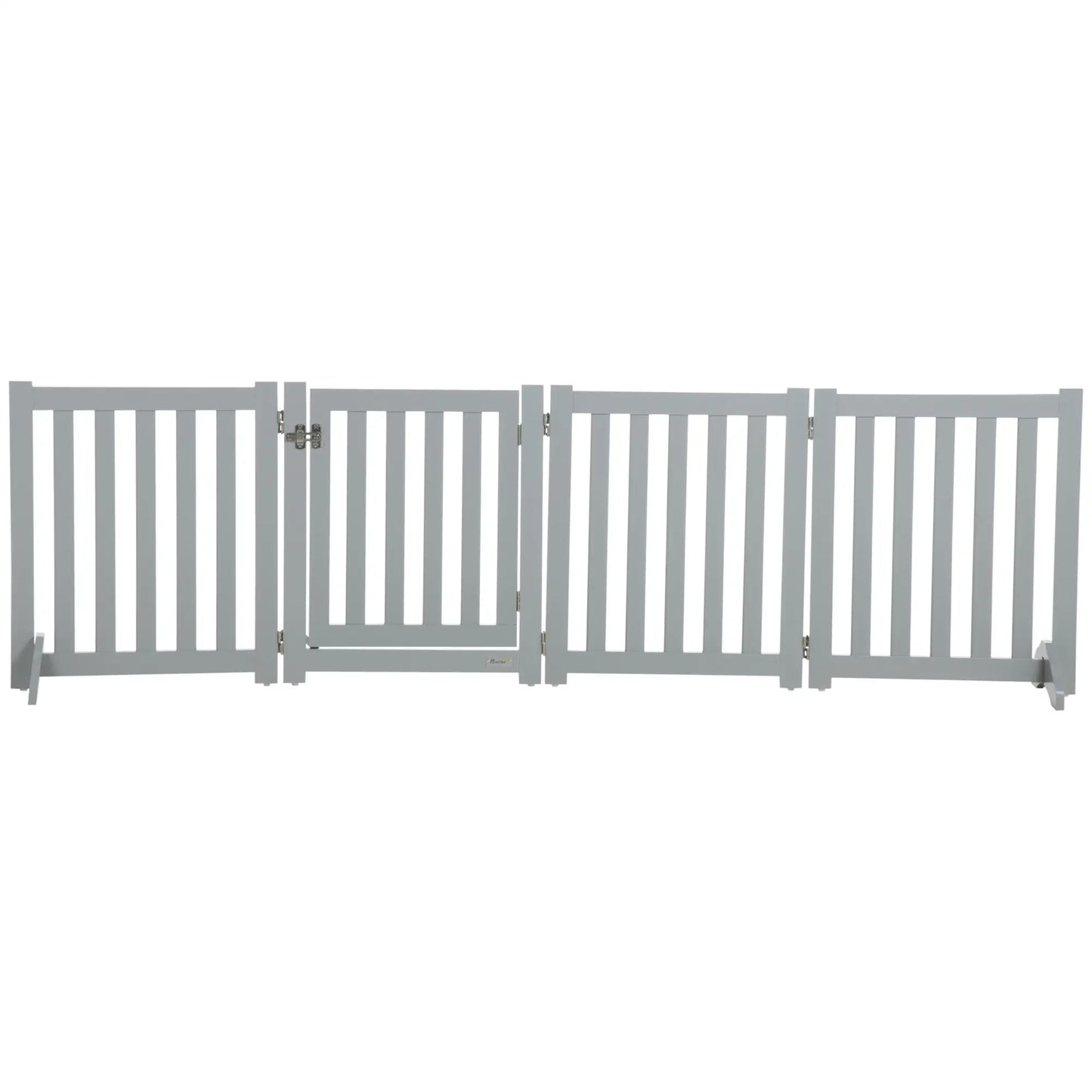 23.5"H Foldable Dog Gate with Door, 4 Panels, Grey Houses, Kennels & Pens at Gallery Canada