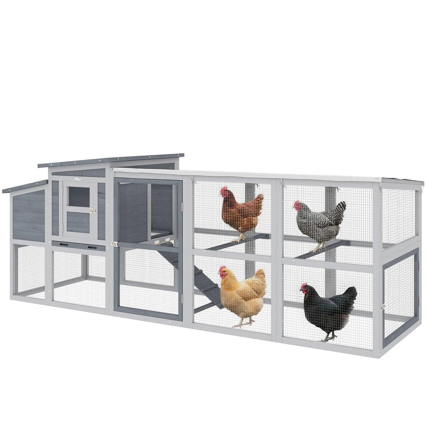 Large Chicken Coop, Wooden Hen House With Covered Run Chicken Coops at Gallery Canada
