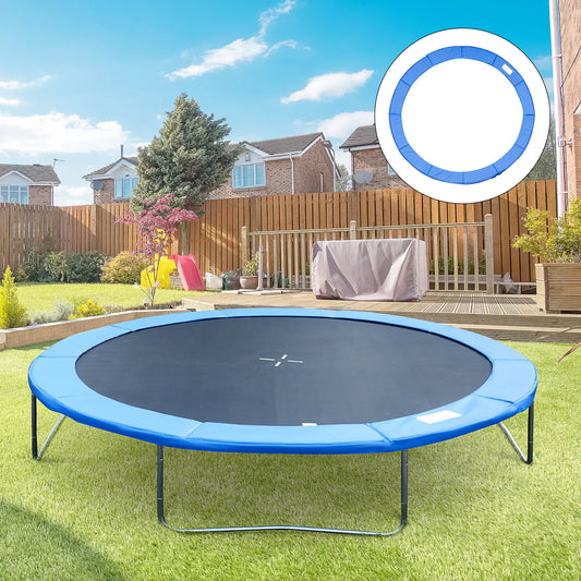 Remplacement de coussin de trampoline 14FT, Couvre-ressort Φ168, Résistant à l'eau, Bleu