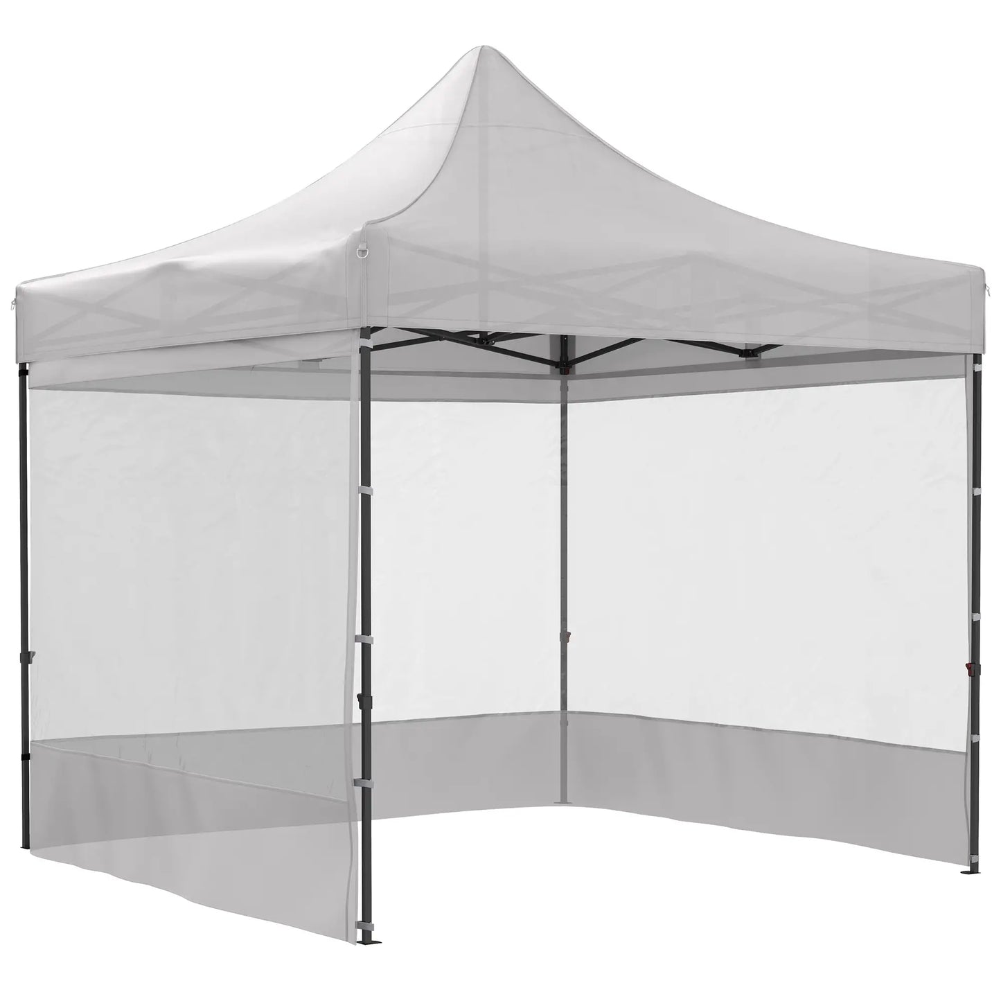 10' x 10' Pop Up Canopy Tent, Wheeled Carry Bag, Adjustable Height Pop Up Canopies at Gallery Canada