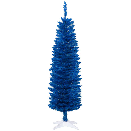 5ft Pencil Christmas Trees, Artificial Christmas Tree for Xmas Holiday Decor, Deep Blue at Gallery Canada
