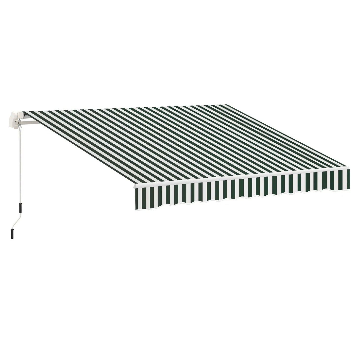Retractable Awning Fabric Replacement, 10' x 8' Green White, Green Awning Fabric Replacement at Gallery Canada