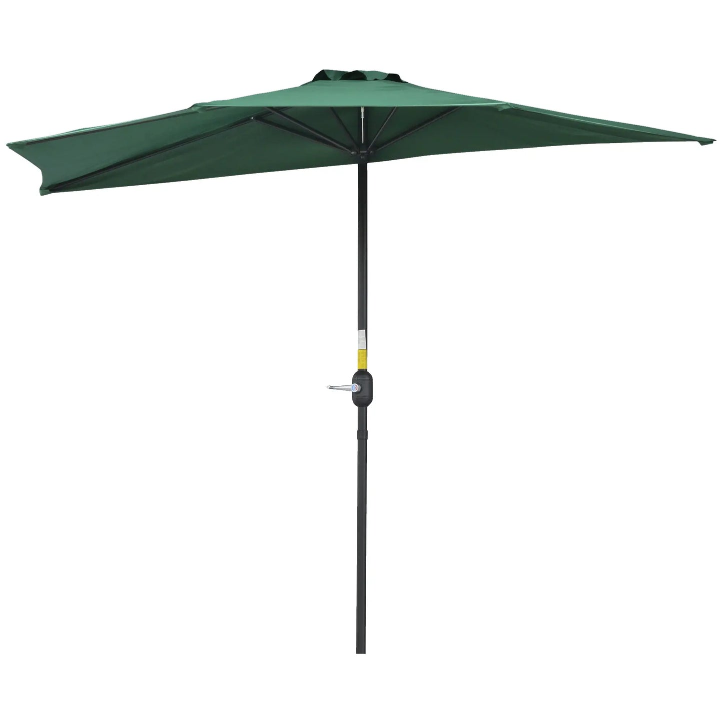 9ft Half Round Umbrella, 5 Ribs, Patio Garden Sun Shade, Dark Green Sun Umbrellas at Gallery Canada