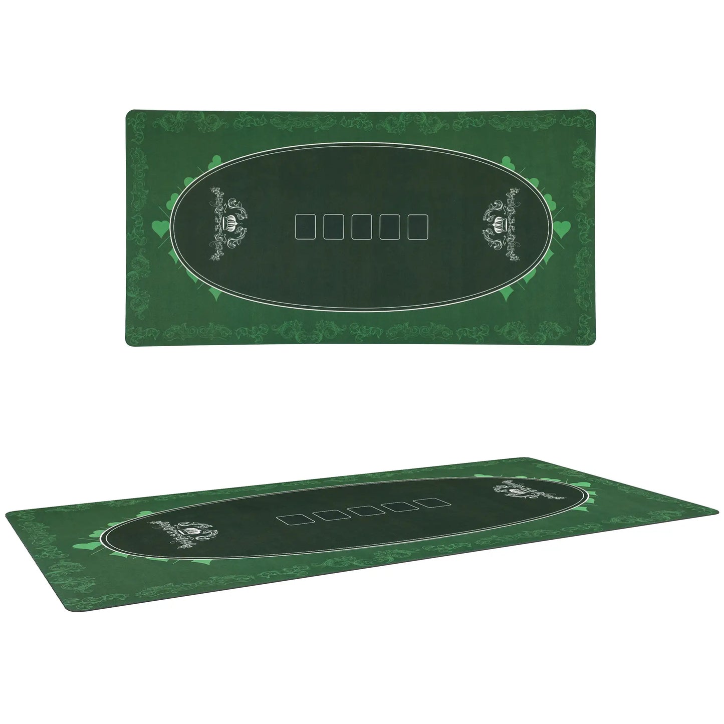 6 Player Poker Table Top Mat, Green Game Tables at Gallery Canada