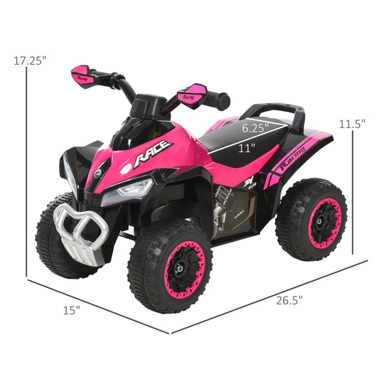 4 Wheels Ride on Motorcycle Toy for Kids Baby Toddler Ride-on Car Walker No Power Foot To Floor Slider with Music and lightening function for 18-36 Months Pink - Gallery Canada