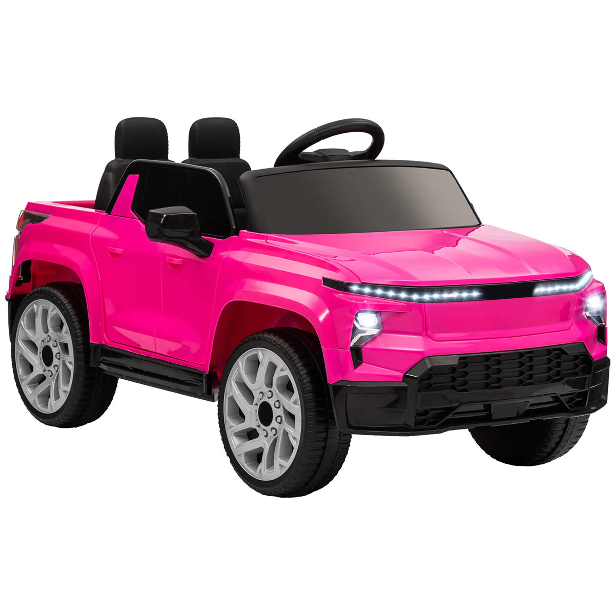 12V Chevrolet Silverado EV RST Licensed Kids Car, Pink