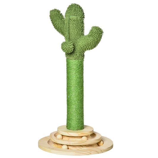 Cat Scratching Post, Cute Cactus Scratching Post, Nature Sisal Cat Scratcher with Ball Toys for Indoor Cats - Gallery Canada