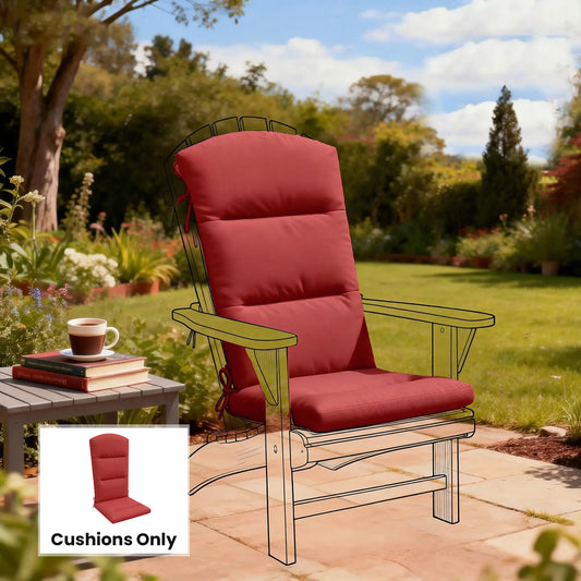 Patio Chair Cushion For Adirondack Chairs, Wine Red Patio Chair Cushions Wine Red at Gallery Canada