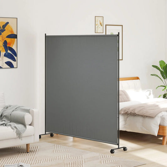 Outdoor Room Divider, Rolling Privacy Screen, 6ft Tall Side Awnings Dark Grey at Gallery Canada