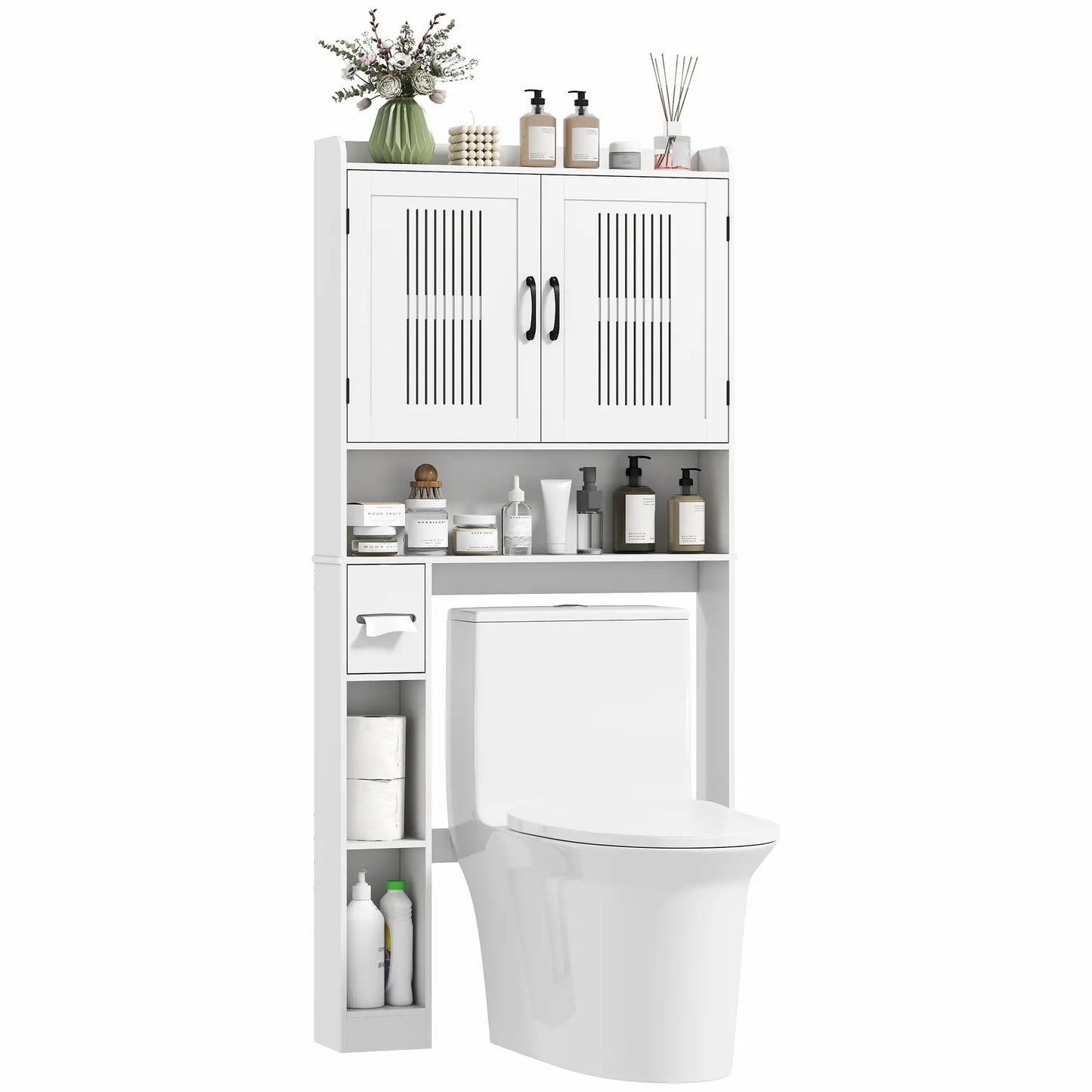 Over Toilet Storage Cabinet, Adjustable Shelf, Toilet Paper Holder Bathroom Cabinets at Gallery Canada