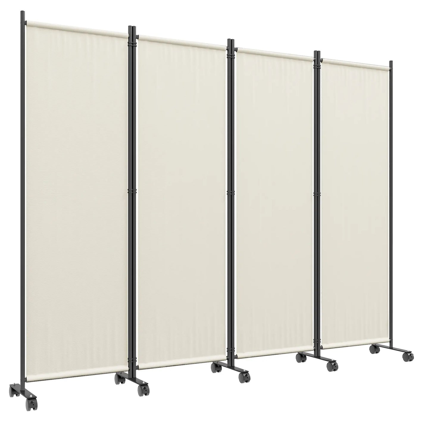Folding Room Divider with Wheels, Privacy Screen, 5.6ft Tall Side Awnings at Gallery Canada