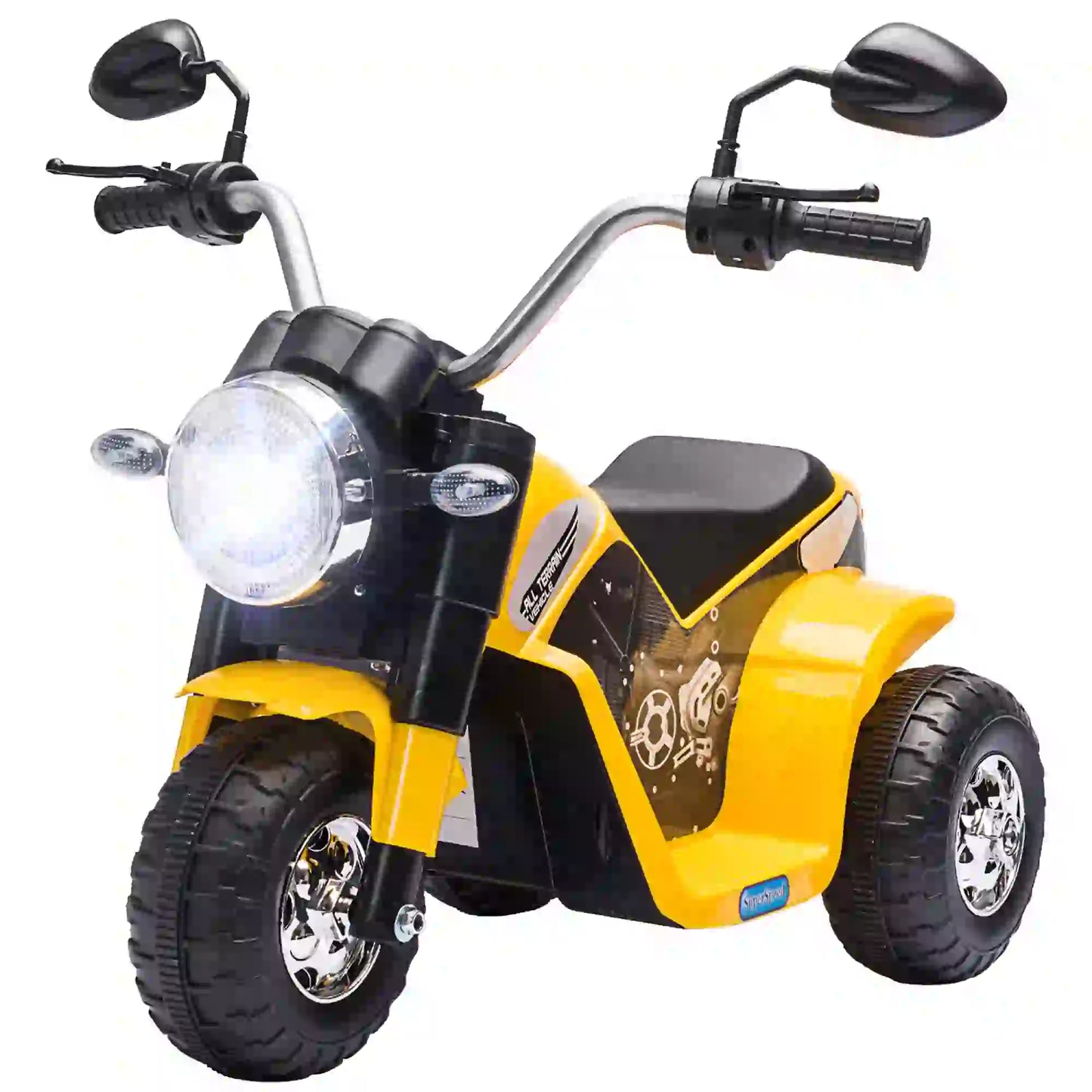 Kids Electric Motorcycle, 6V Battery Powered, 3-Wheels, Yellow Electric Motorcycles at Gallery Canada