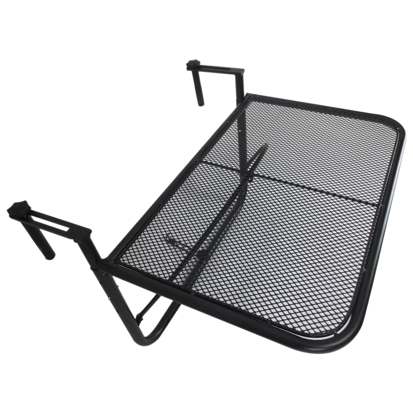 Adjustable Balcony Hanging Table, Metal Wall Desk, Outdoor Flower Stand, Black Balcony Table Hanging at Gallery Canada