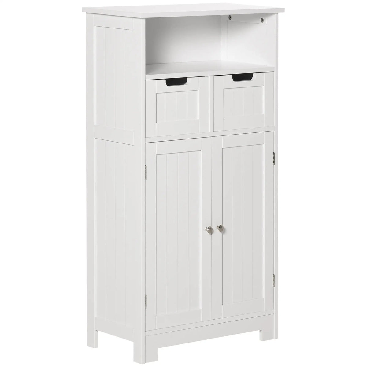 Freestanding Bathroom Cabinet, Adjustable Shelf, Drawers, Small, White Bathroom Cabinets at Gallery Canada