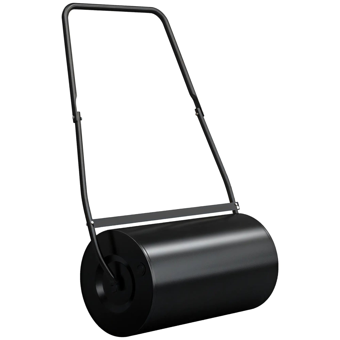 22" Push Lawn Roller, 12 Gal Water/Sand Sod Roller, Black Lawn Rollers at Gallery Canada