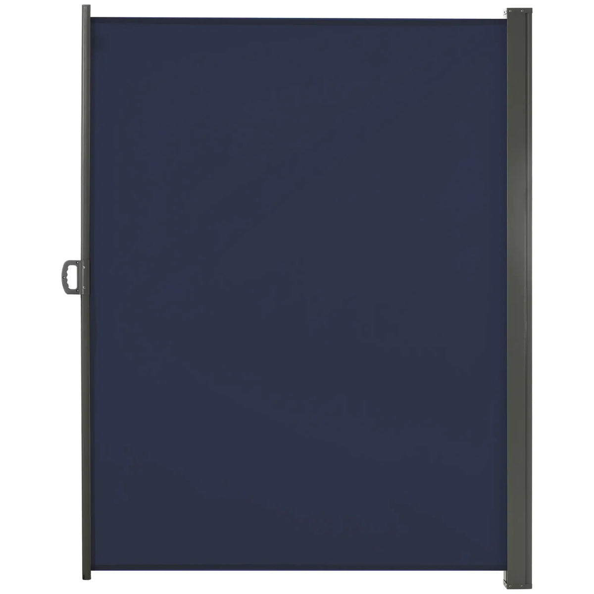 118" x 79" Outdoor Folding Privacy Screen, Retractable Side Awning, UV Wind Resistant, Dark Blue Side Awnings at Gallery Canada
