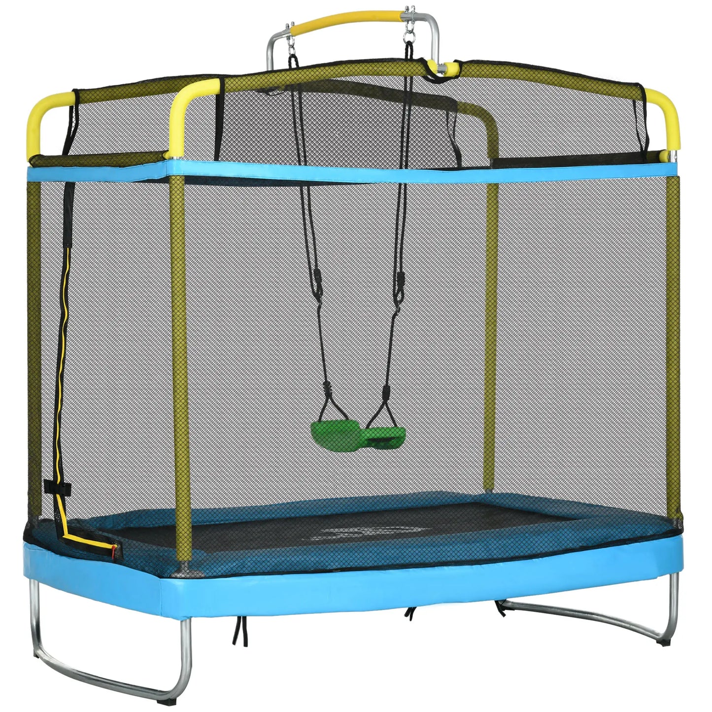 6.9FT Kids Trampoline, Safety Net, Gymnastics Bar, Swing, Indoor/Outdoor Trampolines at Gallery Canada