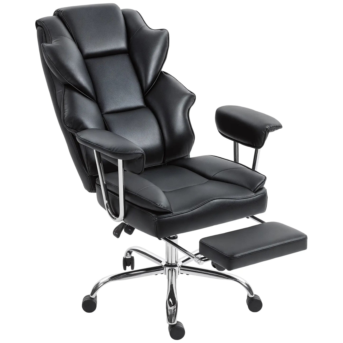 Big And Tall Office Chair, 400 Lbs, Reclining Backrest, PU Leather Executive & Manager Chairs at Gallery Canada